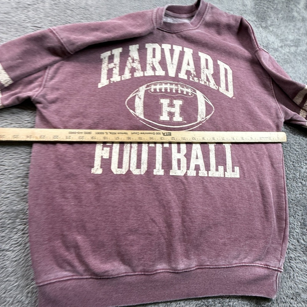Harvard University Football Sweatshirt Men's L Crimson Red Fleece College NCAA - Picture 4 of 6
